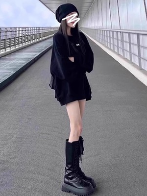 加绒加厚宽松纯棉慵懒风卫衣