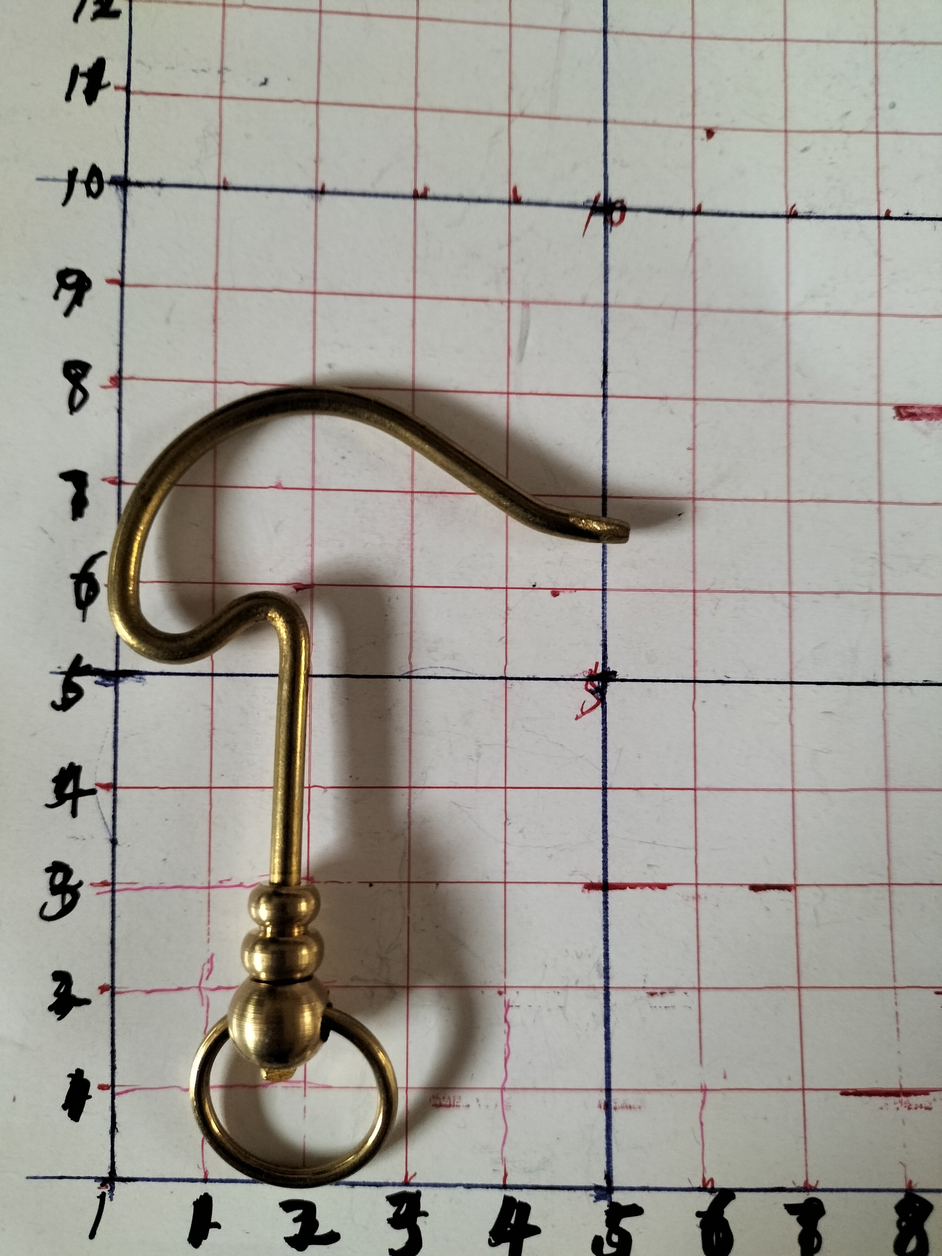 方笼绣眼笼用小笼钩黄铜白铜挂钩板笼铜提手钩