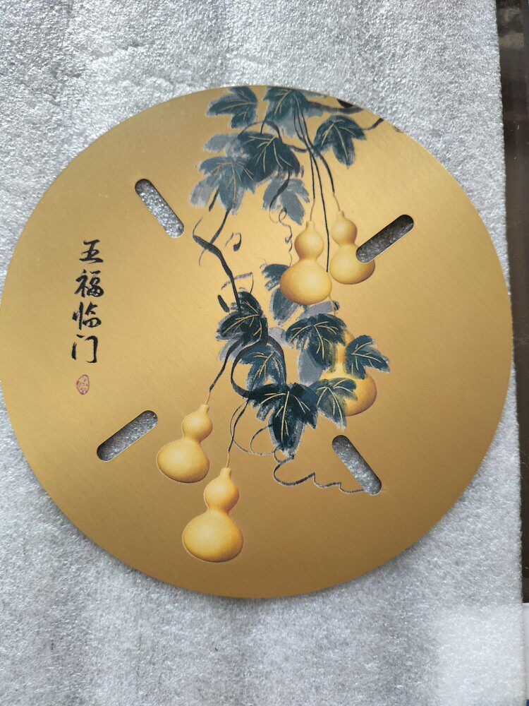 精品压花黄铜靛颏红子绣眼百灵笼用铜盖板顶盖17cm19.5cm
