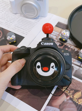 适用于佳能R50相机镜头盖200d 热靴盖m50二代R10小痰盂49mm防丢绳