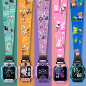 适用小天才电话手表W2127AC挂绳Z6S挂脖套D2 Q1AZ1Z2Z3Z5Q挂链