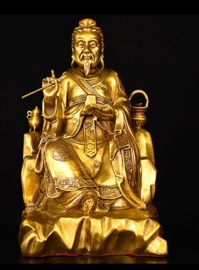爆款铜药王孙思邈铜像摆件医圣孙思邈神像孙真人药王爷铜华佗中医
