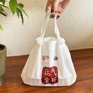 外卖打包袋海南可降解束口拉拉袋面包吐司食品包装 袋轻食塑料袋子