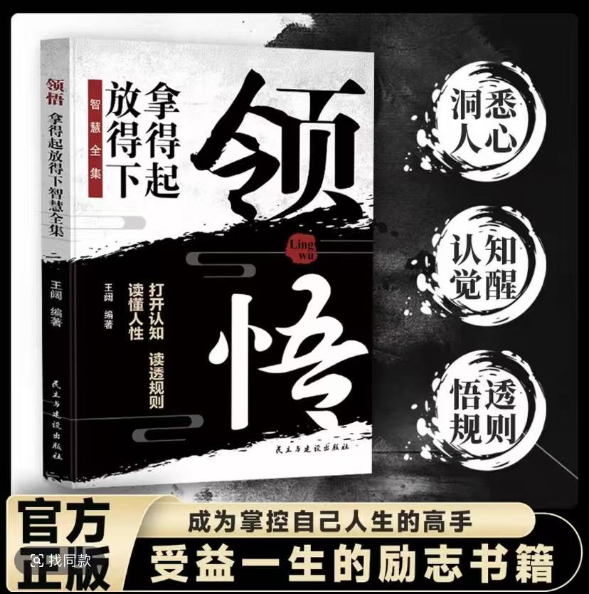 领悟拿得起放得下智慧全集打开认知读透规则读懂人性成为掌控自己人生的高手