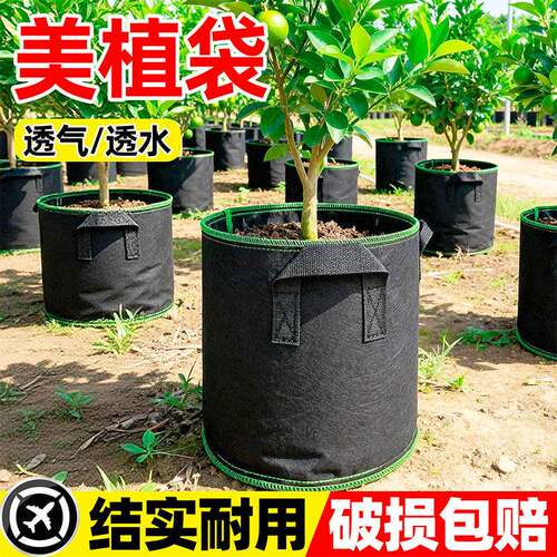 美植袋加厚耐用无纺布种植袋植树袋阳台栽树移栽育苗盆家庭种植盆
