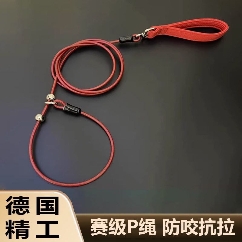 狗狗牵引绳p绳一体防爆冲遛狗链子小中大型犬加长训犬防咬抗拉绳