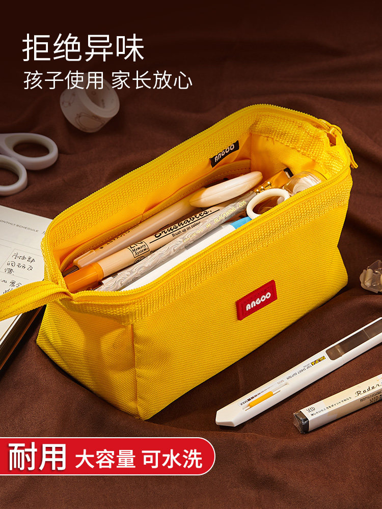 简约女孩笔袋小学生日系中学生大容量网红文具盒男孩子韩国初中生