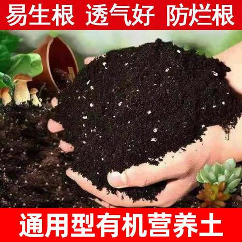 种菜种花营养土养花绿植通用型肥料土壤种菜家用有机花泥花土专用