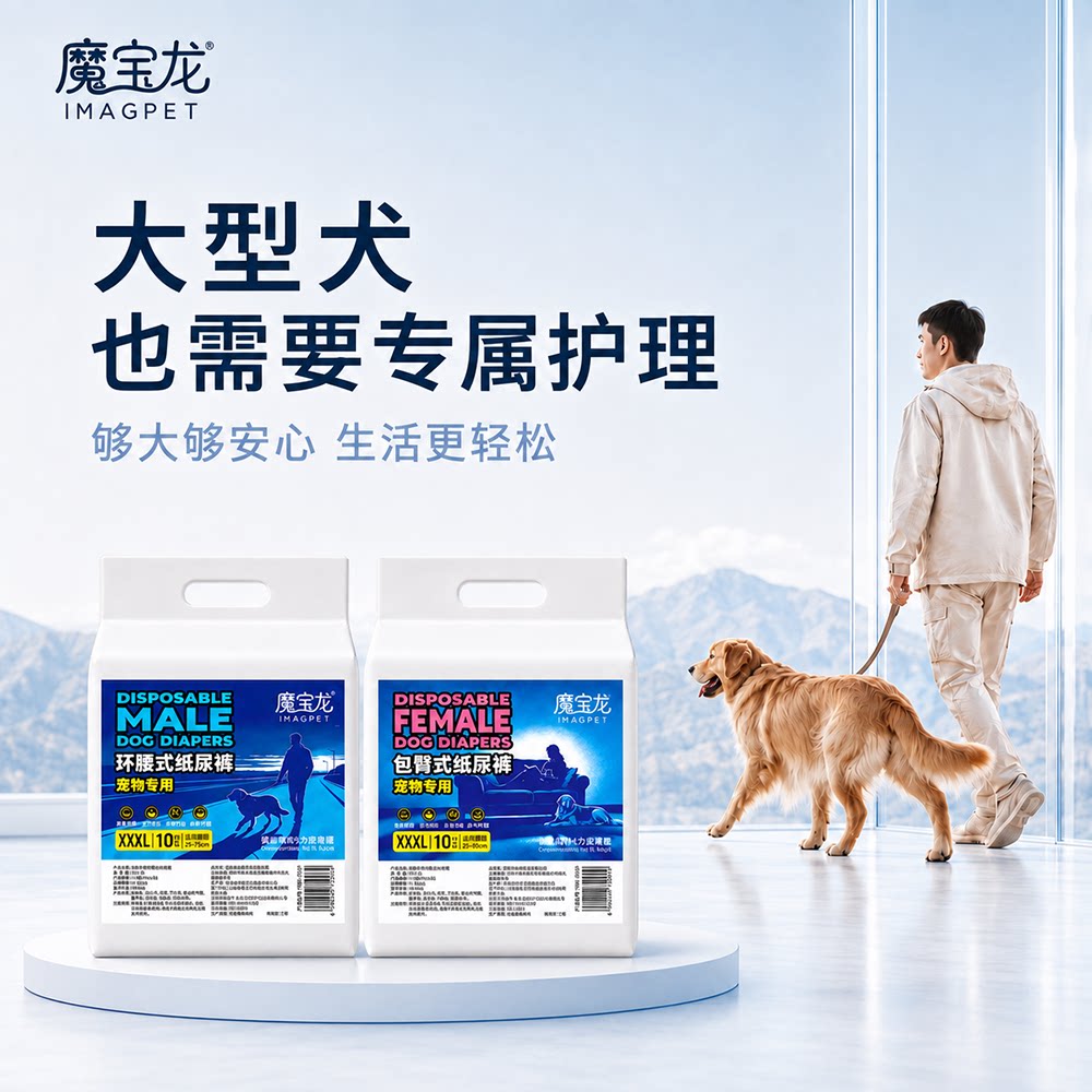 魔宝龙大型犬生理裤尿不湿纸尿裤