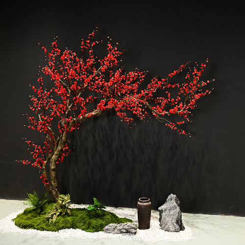 仿真梅花树装饰造景高级中式氛围