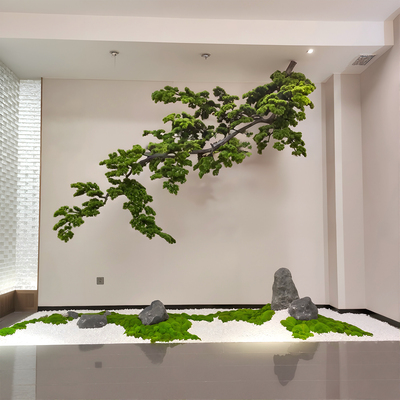 仿真松树倒挂迎客松壁挂侧挂造景