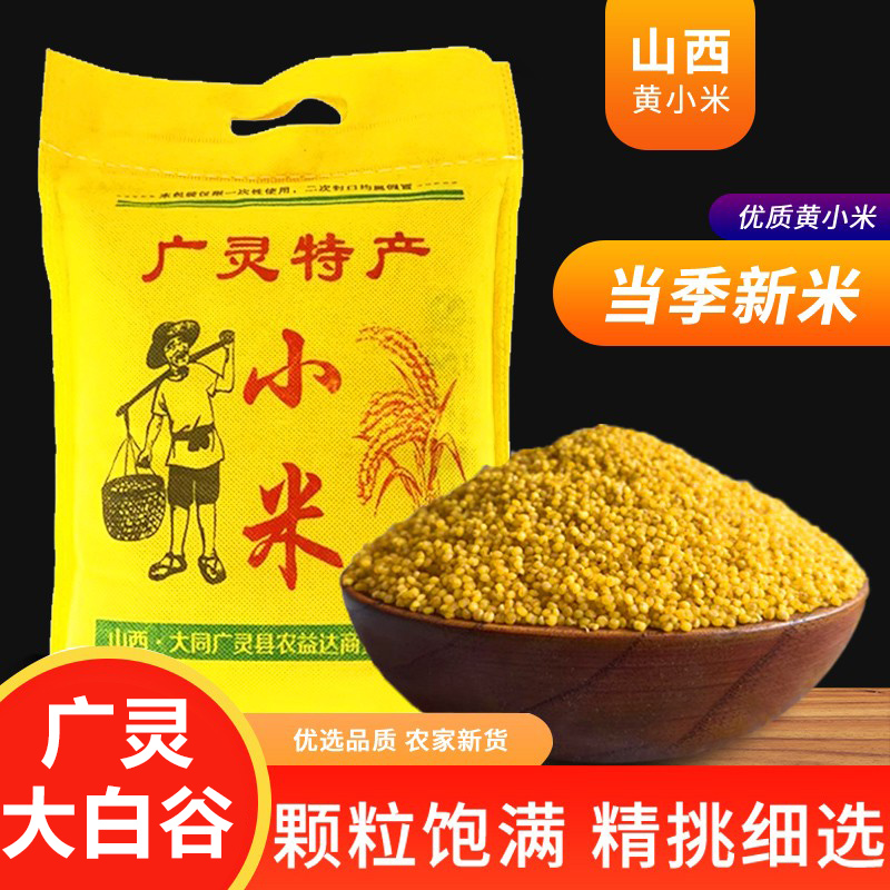 山西大同广灵黄小米特产