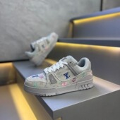 新款 牛仔布胖丁鞋 男士 秋季 立体花朵刺绣厚底软底百搭休闲运动鞋