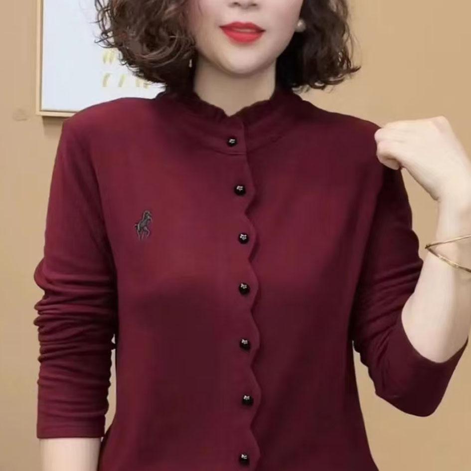 新款双面绒长袖保暖打底衫