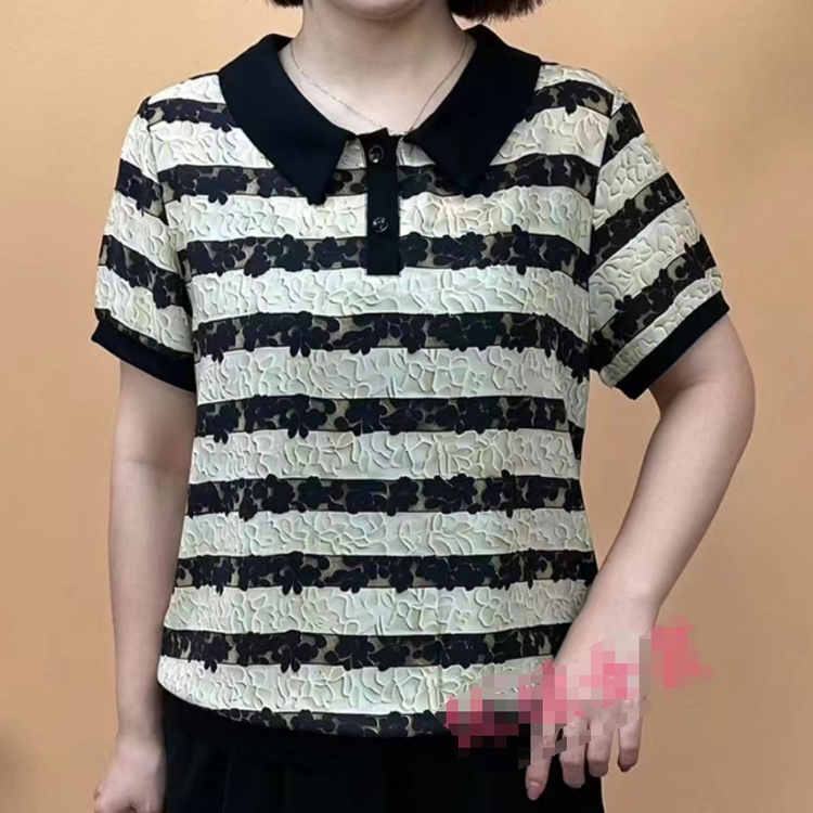 2025夏季新款短袖上衣气质百搭显瘦减龄设计感宽松休闲洋气T恤衫