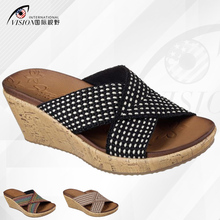 套脚厚底坡跟时尚 38554 凉拖鞋 skechers斯凯奇女鞋 美国代购 新款