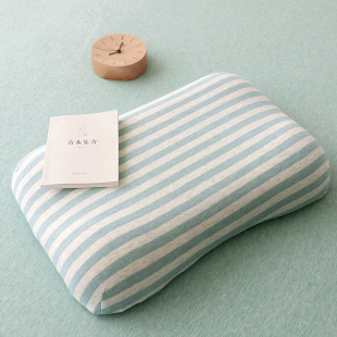 外贸日单天竺棉低反弹儿童枕头 慢回弹蝶形护颈枕中小学生枕 日式