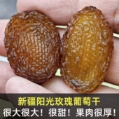 新疆特产阳光玫瑰葡萄干国产晴王无籽自然风干500g 个大香甜