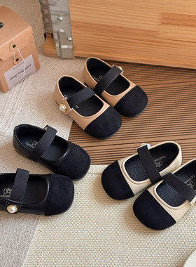 ins法式小皮鞋2025春秋季新款韩版女童软底公主鞋玛丽珍豆豆单鞋