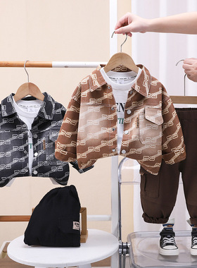 男童春秋季套装新款男宝宝秋装帅气长袖三件套1-3岁5婴儿童外穿潮