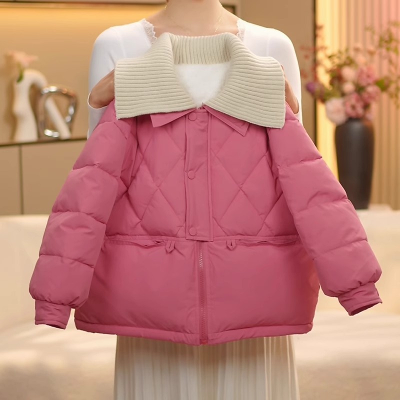 女童棉服冬装2025新款儿童洋气加厚羽绒棉服冬季女孩棉袄韩版外套