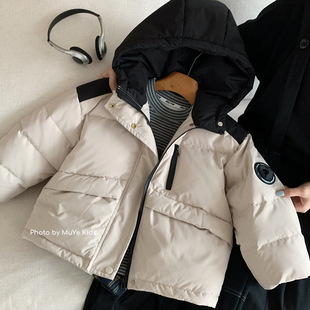 木野儿童防污羽绒服90白鸭绒湖州织里童装男女童韩版加厚冬季外套