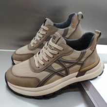 澳伦男鞋2025新款冬季加绒保暖二棉鞋真皮软底男士运动鞋休闲皮鞋