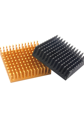 散热片 40*40*11MM 黑色 金色 开槽 破槽 优质散热器