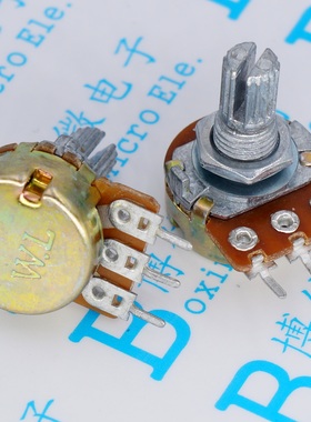 WH148 100K 104 单联电位器 B100K 三脚 100K 短柄15mm卧式 WH148