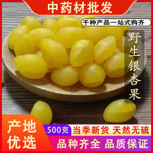 同仁堂品质银杏果中药材新货天然去皮白果仁茶干果银杏核仁500g克