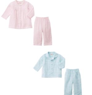 现货直播专属日本制mikihouse透气家居服10-7305-262/10-7306-265