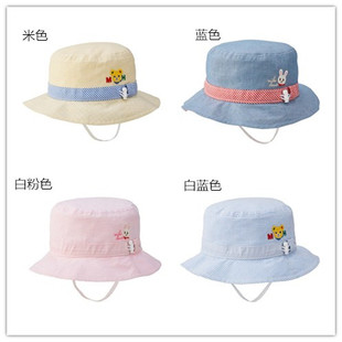 9102 579 日本mikihouse熊兔防晒抗uv遮阳帽12 2月超特价