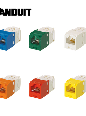 泛达超五类六类免打网络模块CJ5E88TGBU CJ688TGBU CFP86面板CFPL86F2SAW平口面板1口2口4口配线架CPPL24WBLY