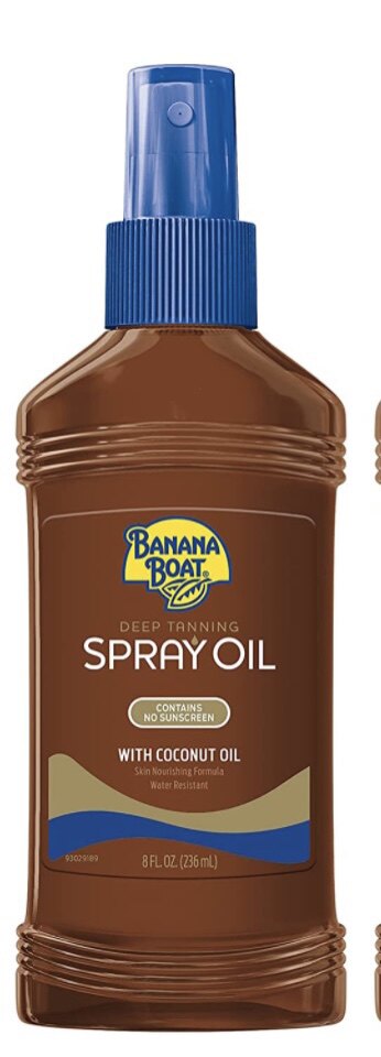 banana boat香蕉船现货spf0室外晒太阳深古铜椰子美黑油上色快