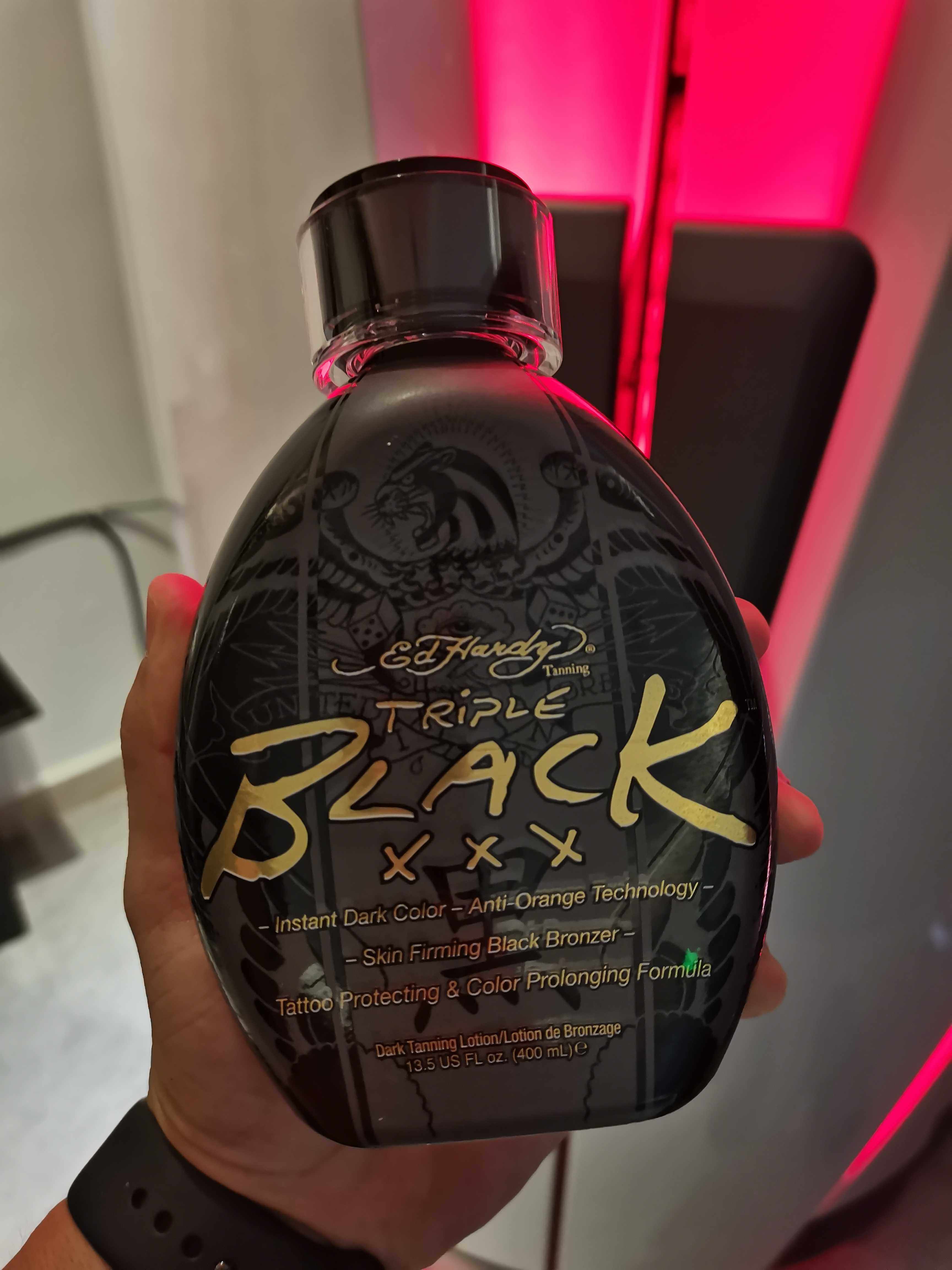 Ed Hardy新品飞天虎XXX超黑室内晒灯润泽超亮配方400ml助晒美黑乳