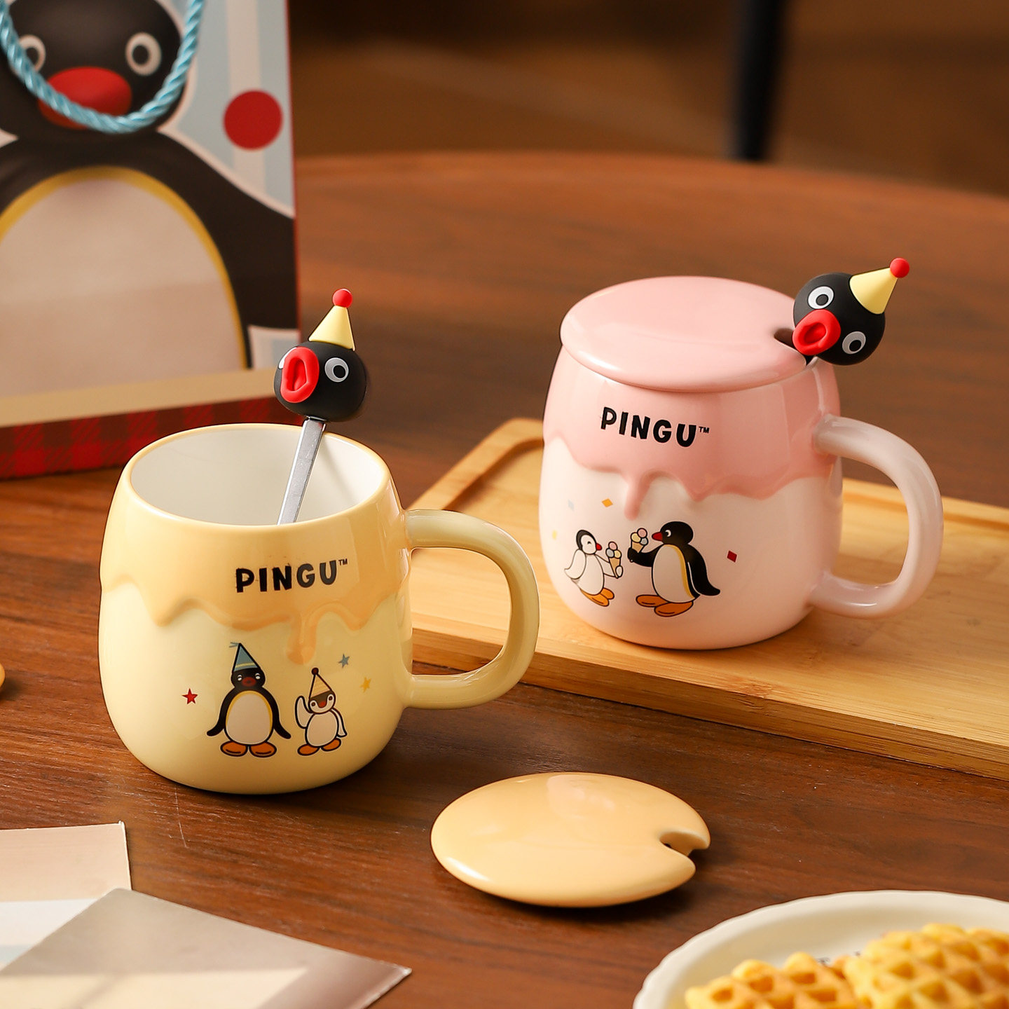 Pingu企鹅情侣一对马克杯伴手礼图片