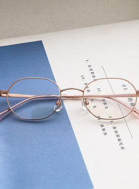 日本眼镜市场眼镜框女纯钛多边形镜架高度近视散光超轻小框THROB