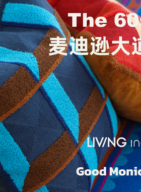 LIVING inc.x Good Monica 中古摩登几何沙发抱枕艺术轻奢靠背垫