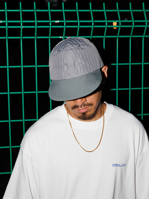 DERAiLLEUR 格子拼接骑行帽