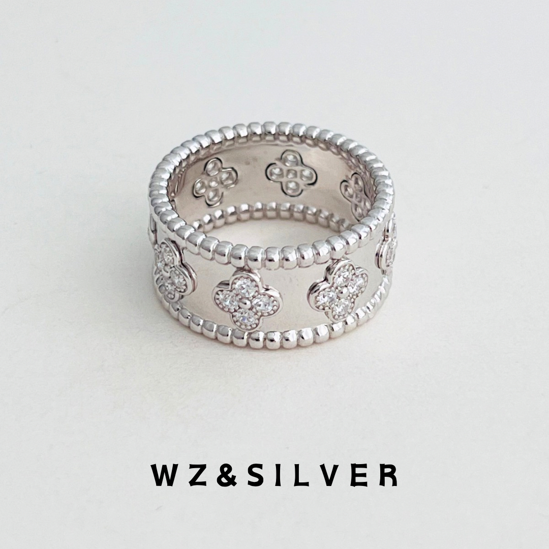 W&SILVER专柜同款通体925银万花筒戒指女小众设计感高级食指戒