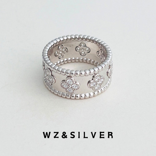 W&SILVER专柜同款通体925银万花筒戒指女小众设计感高级食指戒