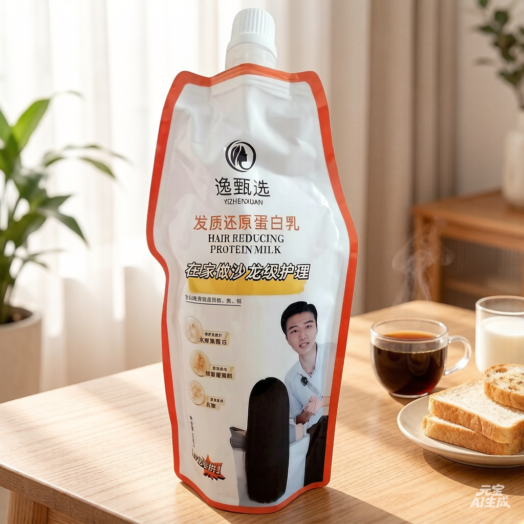 逸甄选发质还原蛋白乳发膜护发素柔顺染烫后受损修护干枯毛燥护理