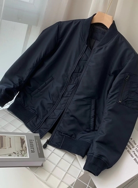 日单2025秋冬装新款帅气情侣款飞行员夹克棒球服立领棉服外套男女