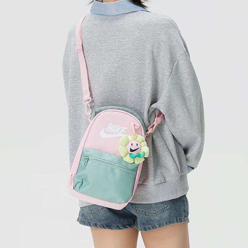 耐克斜挎包女包斜背单肩小包2026新甜美轻便包邮NY2623001GS-001