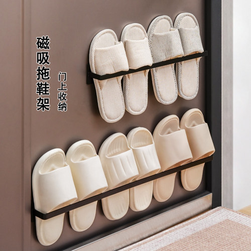 防盗门后磁吸鞋架拖鞋架