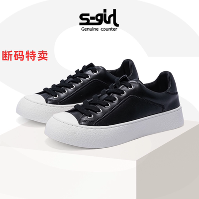 断码特卖SGIRLTWTW减龄学生板鞋纯皮百搭复古软底女正品休闲鞋