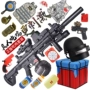 Jedi Child thực sự ăn gà Full Set Survival Toy Boy Gun M4 Thiết bị M416 Electric Lianfa Water Bomb. - Súng đồ chơi trẻ em đồ chơi em bé