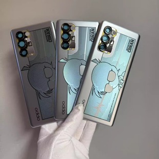 二手拆机 Reno6Pro+艺术定制版后盖 柯南定制版后盖 原装后盖