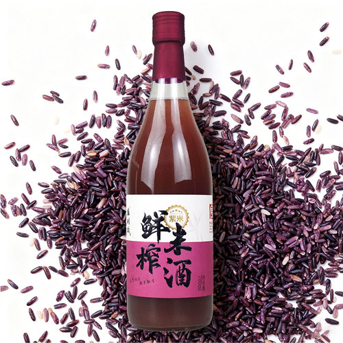 苏州桥紫米鲜榨米酒10度700ml