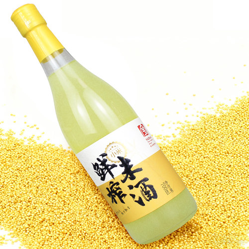 苏州桥鲜榨米酒8度小米酒瓶装